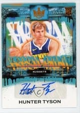 2023-24 Panini Court Kings Fresh Paint Autographs Hunter Tyson #FP-HTD card