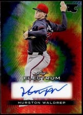2024 Leaf Electrum Baseball Base Autograph Hurston Waldrep #BA-HW1 card