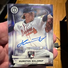 2025 Topps Tribute League Inauguration Autographs Hurston Waldrep #LIA-HW card