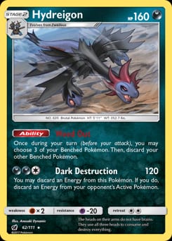 2017 Crimson Invasion Hydreigon #62 card