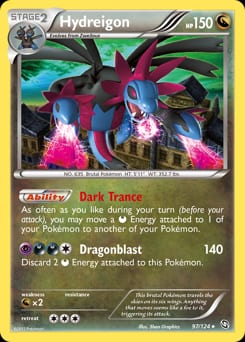 2012 Dragons Exalted Hydreigon #97 card