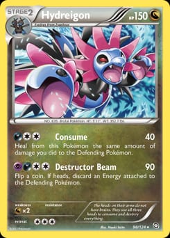 2012 Dragons Exalted Hydreigon #98 card