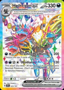 Surging Sparks Hydreigon ex #223 card