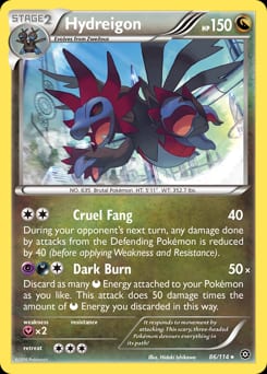 2016 Steam Siege Hydreigon #86 card