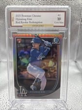 2025 Bowman Chrome Red Rookie Redemption Hyeseong Kim #2 card