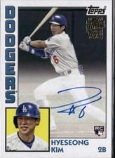 2025 Topps Archives Fan Favorite Autographs 1984 Hyeseong Kim #84FFA-HK card