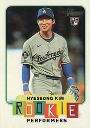 2025 Topps Heritage Rookie Performers Hyeseong Kim #RP-10 card
