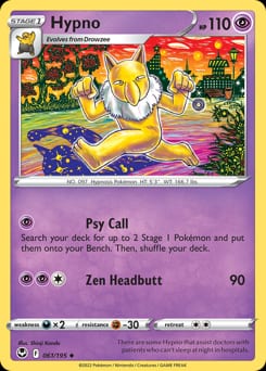 Silver Tempest Hypno #61 card