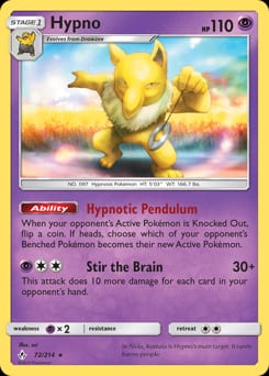 Unbroken Bonds Hypno #72 card