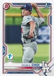 2021 Bowman 1st Edition Base Set Hyun-il Choi #BP-130 card