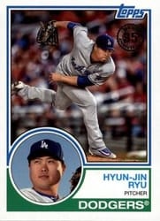 2018 Topps Update 1983 Topps Hyun-Jin Ryu #83-41 card
