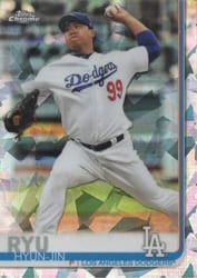 2019 Topps Chrome Sapphire Edition Base Set Hyun-Jin Ryu #515 card