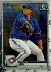 2020 Bowman Chrome Base Set Hyun-jin Ryu #69 card