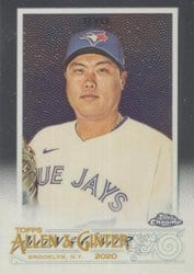 2020 Topps Allen & Ginter Chrome Base Set Hyun-Jin Ryu #292 card