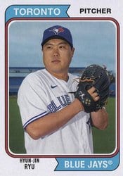 2020 Topps Archives Base Set Hyun-Jin Ryu #177 card