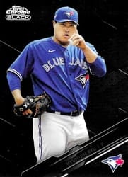 2020 Topps Chrome Black Base Set Hyun-Jin Ryu #82 card