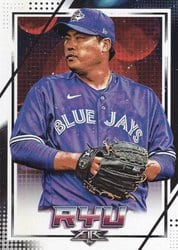 2020 Topps Fire Base Set Hyun-Jin Ryu #153 card