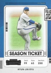 2021 Panini Contenders Base Set Hyun-Jin Ryu #48 card