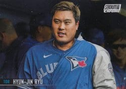 2021 Stadium Club Chrome Base Set Hyun-Jin Ryu #208 card