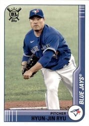 2021 Topps Big League Base Set Hyun-Jin Ryu #61 card