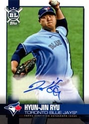 2021 Topps Big League Big League Autographs Hyun-Jin Ryu #BLA-HR card