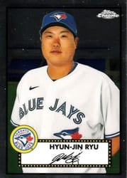 2021 Topps Chrome Platinum Anniversary Base Set Hyun-Jin Ryu #332 card