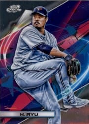 2022 Topps Cosmic Chrome Base Set Hyun-Jin Ryu #74 card