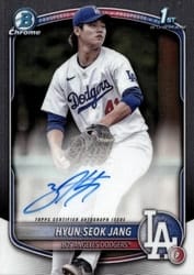 2025 Bowman Chrome Prospects Autographs Hyun-Seok Jang #CPA-HJ card