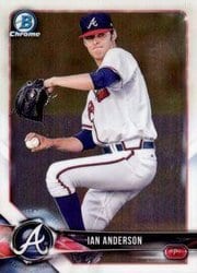 2018 Bowman Chrome Prospects Ian Anderson #BCP83 card