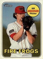 2018 Topps Heritage Minor League Base Set Ian Anderson #68 card
