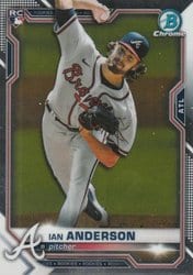 2021 Bowman Chrome Base Set Ian Anderson #76 card