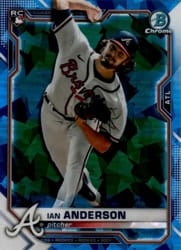 2021 Bowman Chrome Sapphire Edition Base Set Ian Anderson #76 card