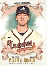 2021 Topps Allen & Ginter Base Set Ian Anderson #149 card