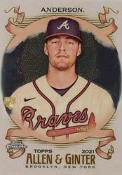 2021 Topps Allen & Ginter Chrome Base Set Ian Anderson #149 card