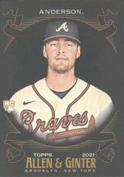 2021 Topps Allen & Ginter X Base Set Ian Anderson #149 card