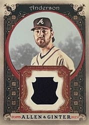 2023 Topps Allen & Ginter Relics (Pattern B) Ian Anderson #AGRB-IA card