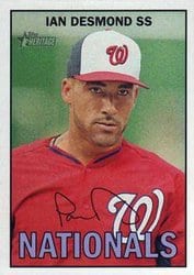 2016 Topps Heritage Base Set Ian Desmond #19 card