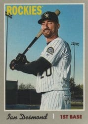 2019 Topps Heritage Base Set Ian Desmond #242 card
