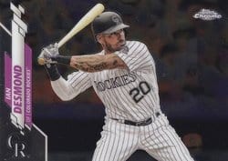 2020 Topps Chrome Base Set Ian Desmond #36 card
