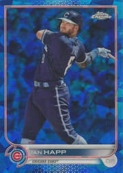 2022 Topps Chrome Sapphire Edition Base Set Ian Happ #143 card