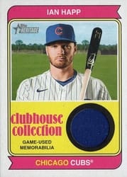 2023 Topps Heritage Clubhouse Collection Relics Ian Happ #CCR-IH card
