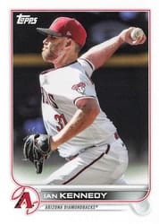 2022 Topps Mini Base Set Ian Kennedy #US134 card