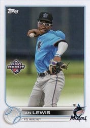2022 Topps Pro Debut Base Set Ian Lewis #PD-147 card