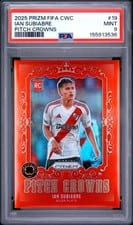 2025 Panini Prizm FIFA Club World Cup Pitch Crowns Ian Subiabre #19 card