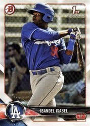2018 Bowman Prospects Ibandel Isabel #BP47 card