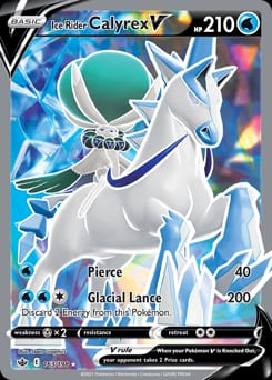 Chilling Reign Ice Rider Calyrex V #163 card