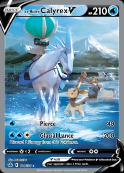 Chilling Reign Ice Rider Calyrex V #164 card