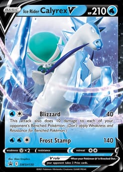 SWSH Black Star Promos Ice Rider Calyrex V #SWSH130 card