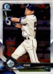 2018 Bowman Chrome Base Set Ichiro #67 card