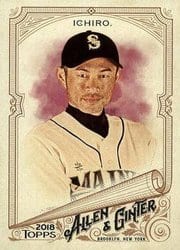 2018 Topps Allen & Ginter Base Set Ichiro #189 card